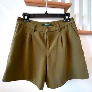 Lauren Ralph Lauren olive green shorts, size 4